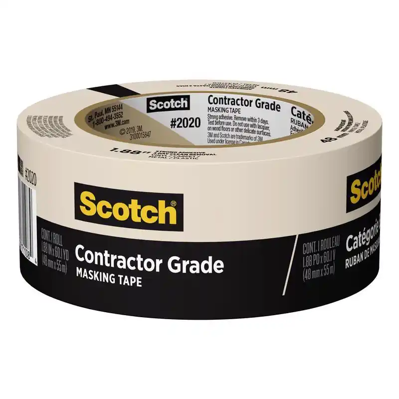 Scotch Contractor Grade 1.88 In. W X 60.1 Yd L Beige Medium Strength Masking Tape 1 Pk
