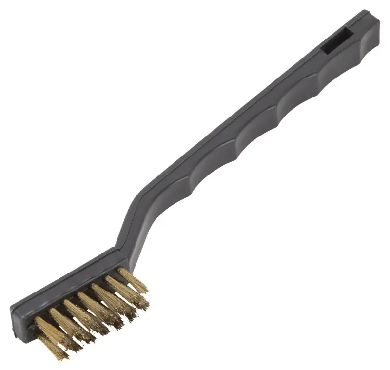 7 Inch Mini Brass Plated Steel Wire Brush - Model Pb-57130-b3l