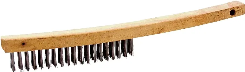 Long Handle Wire Brush, 3 Rows X 19 Rows, Model Wb00319s