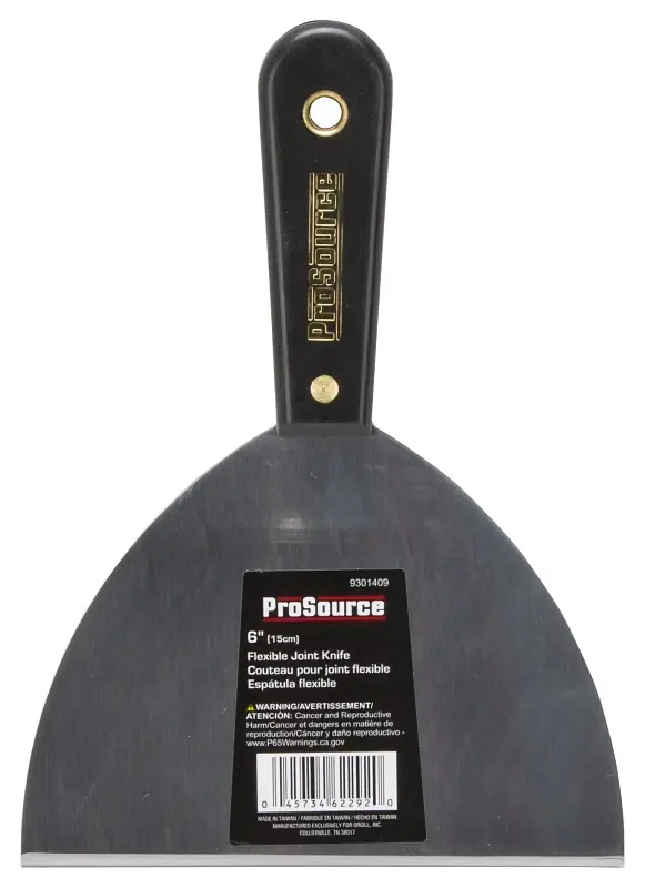 01100-3l Flexible Drywall Joint Knife, 6 In High Carbon Steel Blade