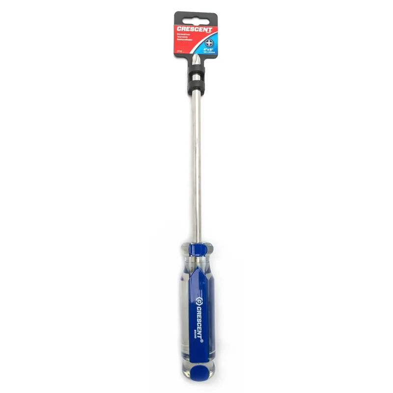4 X 8 In. L Phillips Screwdriver With Acetate Handle And Chrome Plated Blade