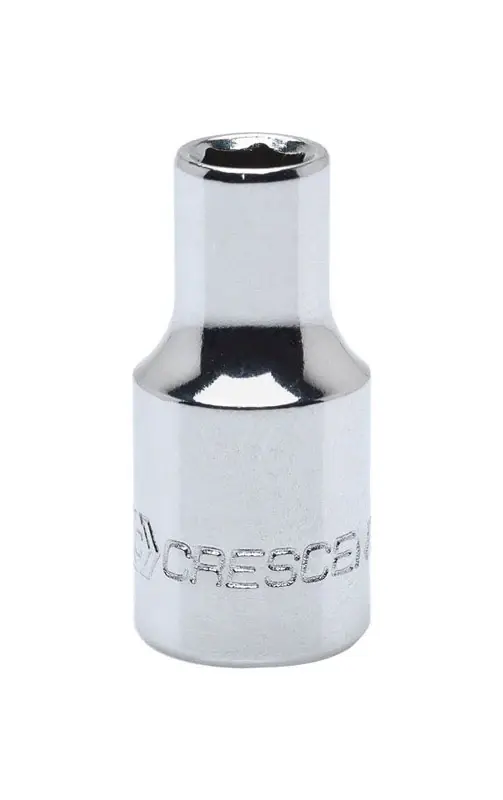 6 Mm X 1/4 In. Drive Metric 6 Point Standard Socket - Chrome Vanadium Steel