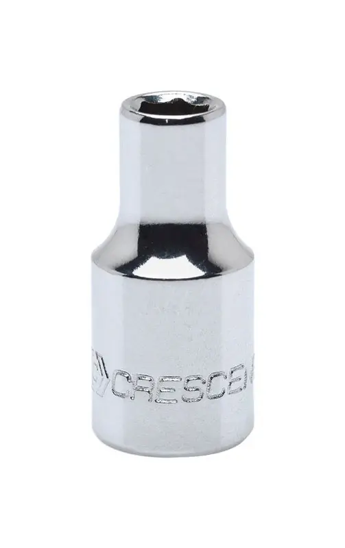 12 Mm X 1/4 In. Drive Metric 6 Point Standard Socket - Chrome Vanadium Steel