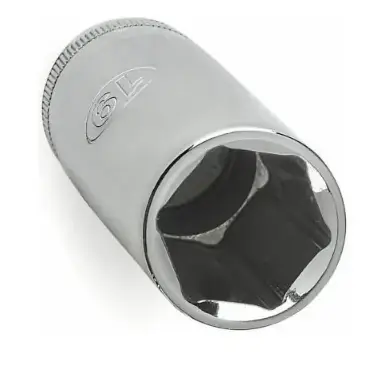 9 Mm X 3/8 In. Drive Metric 6 Point Deep Socket - Chrome Vanadium Steel