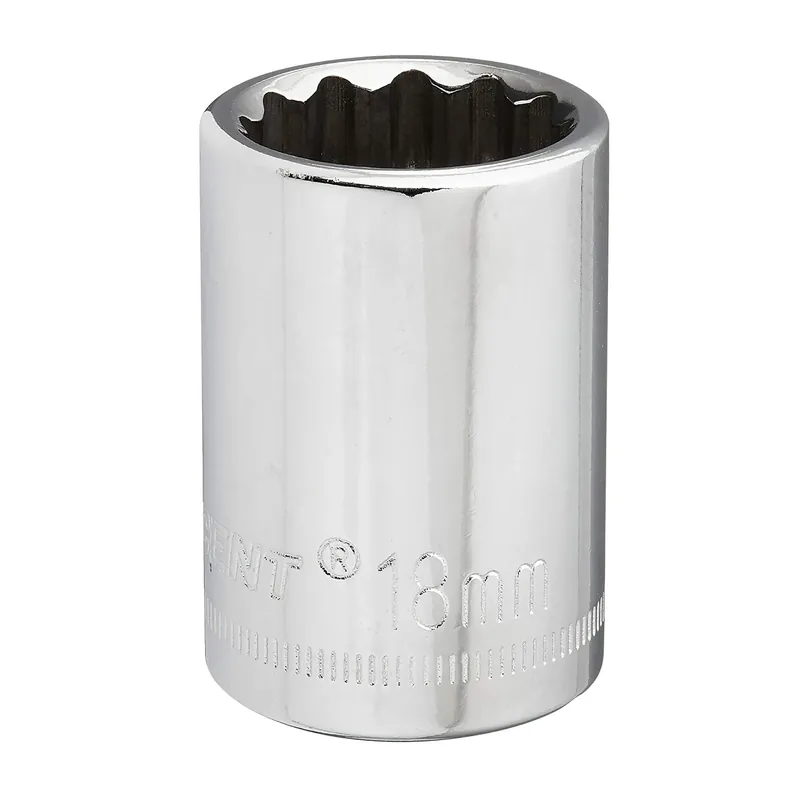 18 Mm X 1/2 In. Drive Metric 12 Point Standard Socket