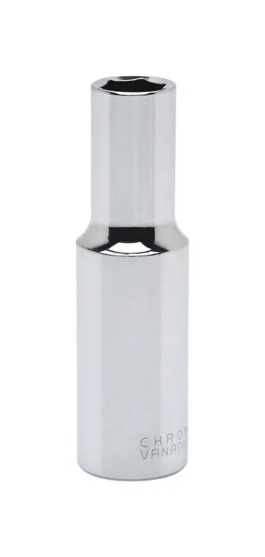 17 Mm X 1/2 In. Drive Metric 6 Point Deep Socket - Chrome Vanadium Steel