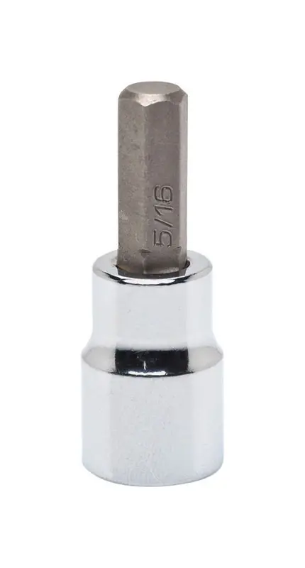 4 Mm X 3/8 In. Drive Metric 6 Point Standard Hex Bit Socket