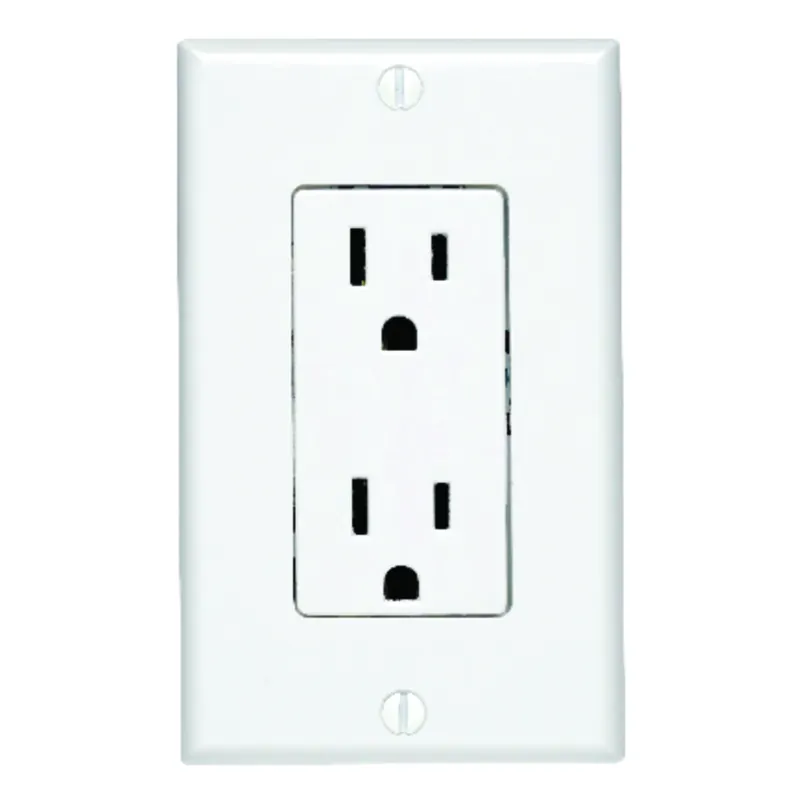 Decora 15 Amps 125 V White Outlet 5-15r 1 Pk