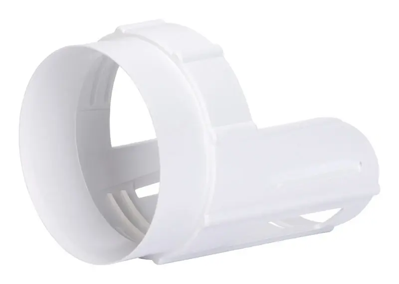 Hup 5.63 In. L X 4 In. D White Aluminum Duct Connector Plus Protector