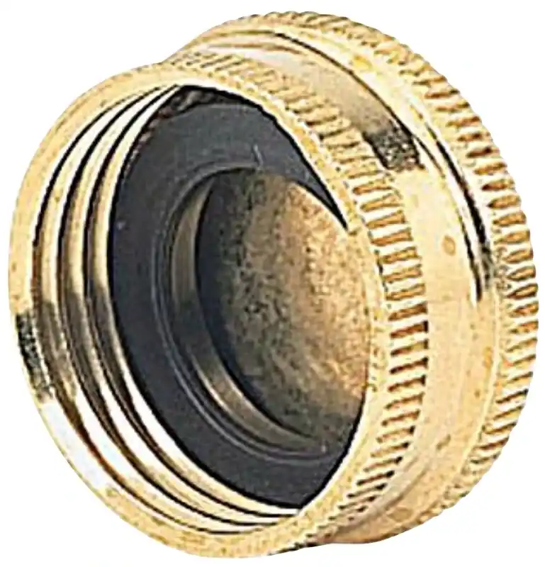 5/8 In. Brass Threaded Male Hose End Caps