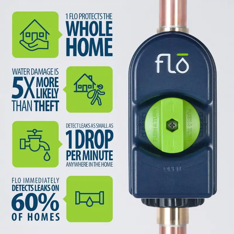 Flo Smart Water Leak Detection Alarm - Model 900-001 - 5.9" Height