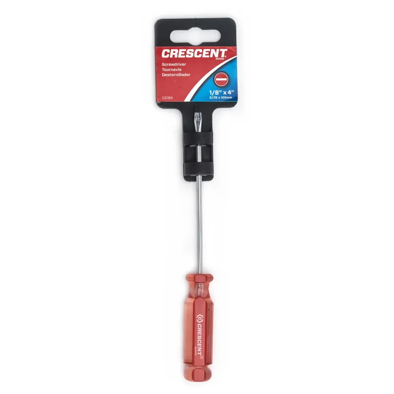 1/8 In. X 4 In. L Slotted Screwdriver With Magnetic Tip