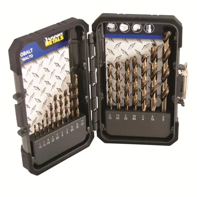 M35 Hss Cobalt Drill Bit Set 17-piece For Hard Materials And Stainless Steel