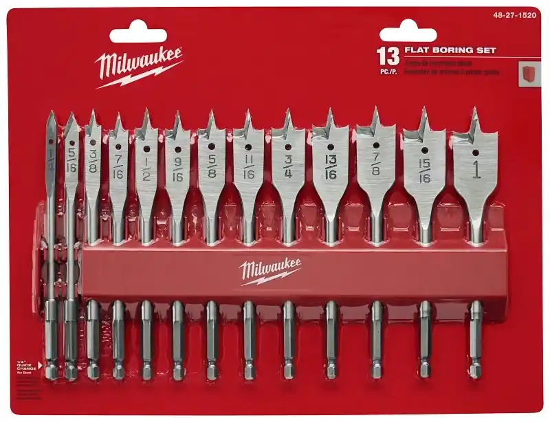 13-piece High Carbon Steel Spade Bit Set - Model 48-27-1520