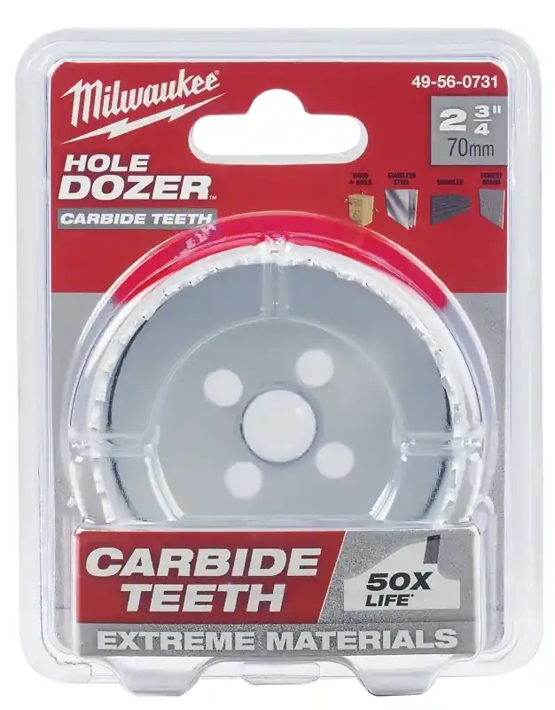 Hole Dozer 2-3/4 In. Carbide Teeth Hole Saw - Model 49-56-0731