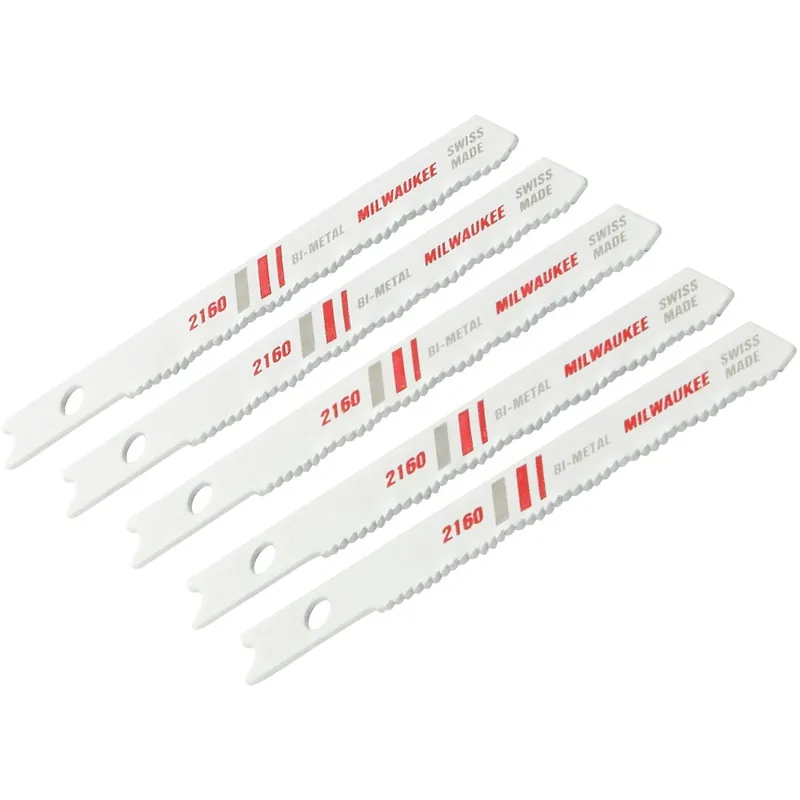 U-shank 2-3/4 In. X 24 Tpi Bi-metal Jig Saw Blade, Metal Cutting (5-pack)
