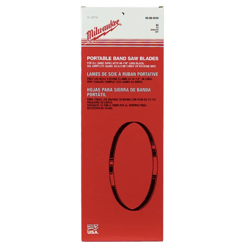 Portable Band Saw Blade, Standard Deep-cut, 14 Tpi