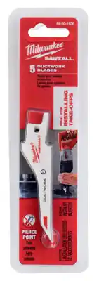 Ductwork 3-1/3 In. Bi-metal Sheet Metal Cutter Reciprocating Saw Blade 30 Tpi 5 Pk