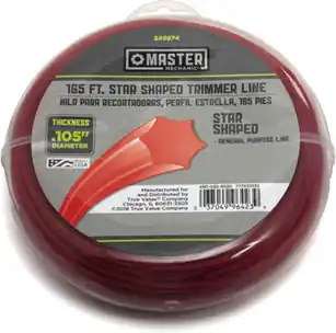 String Grass Trimmer Line, White, .105 In. Dia. X 165 Ft.