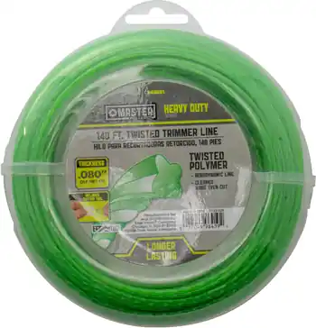 Twisted String Grass Trimmer Line, Green, .080 In. Dia. X 140 Ft.