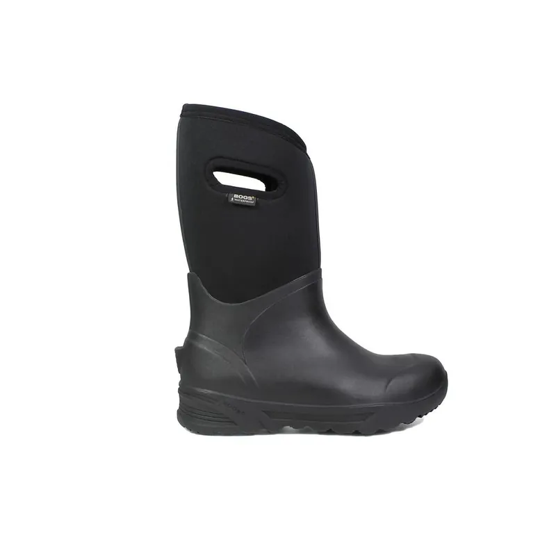 Men‘s Bozeman Tall Waterproof Boot, 14 In., Size 9, Black Rubber & Neoprene