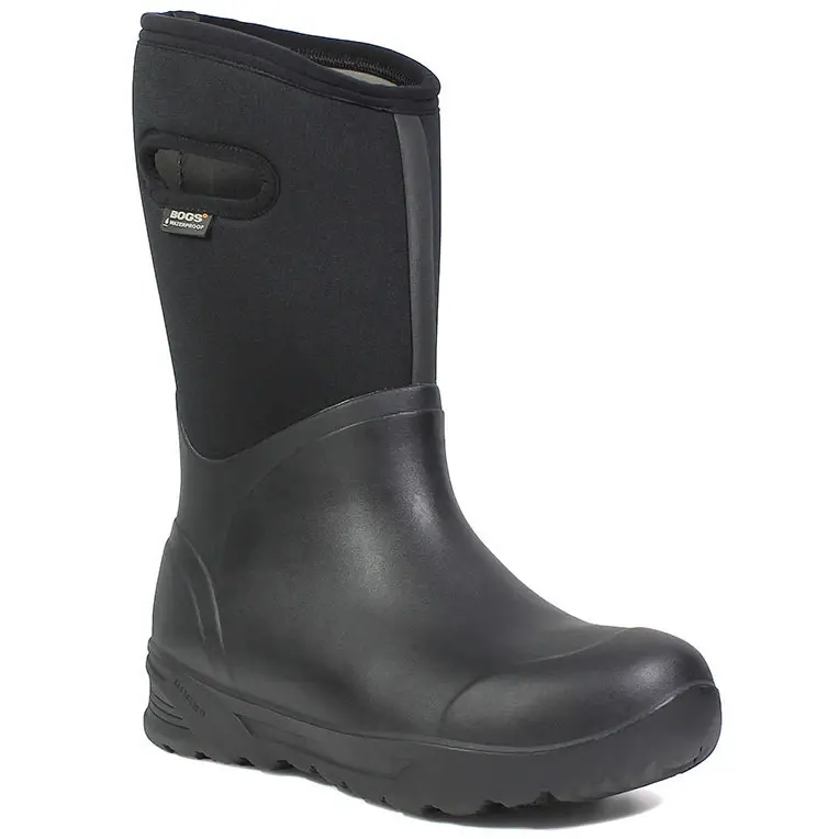 Men‘s Bozeman Tall Waterproof Boot, Size 10, Black Rubber With Neoprene
