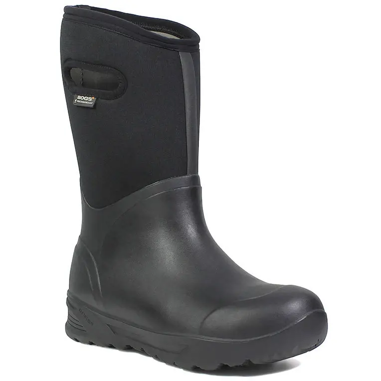 Men‘s Bozeman Tall Waterproof Boot, Size 12, Black Rubber With Neoprene