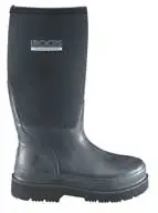 Men‘s Rancher Waterproof Boot - Size 10 - Black Rubber Neoprene