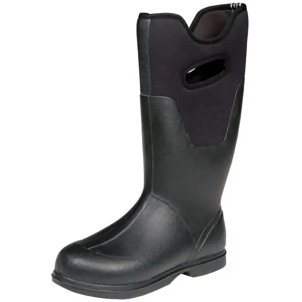 Men‘s Classic High Waterproof Boot - Size 12 - Black Rubber & Neoprene