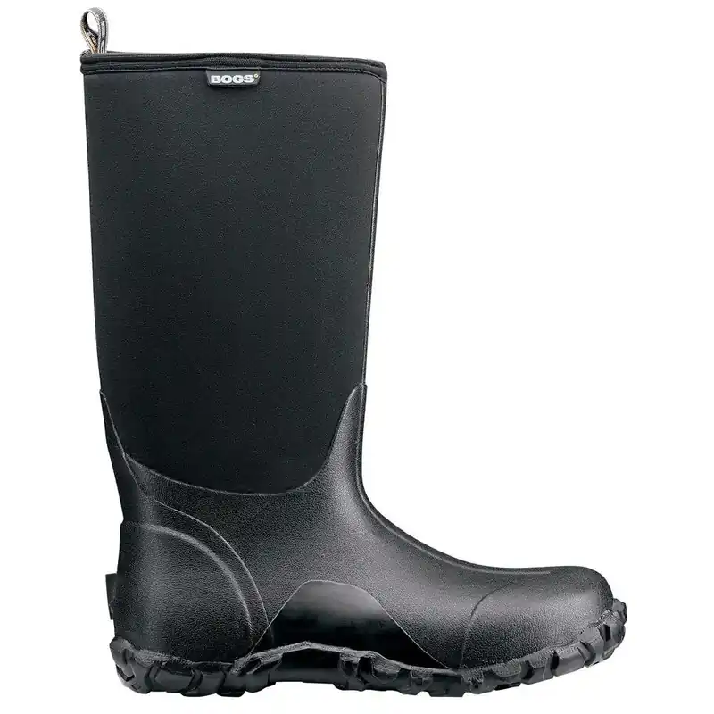 Classic High Men‘s Waterproof Boot 14 In. Size 14 Black Rubber Neoprene