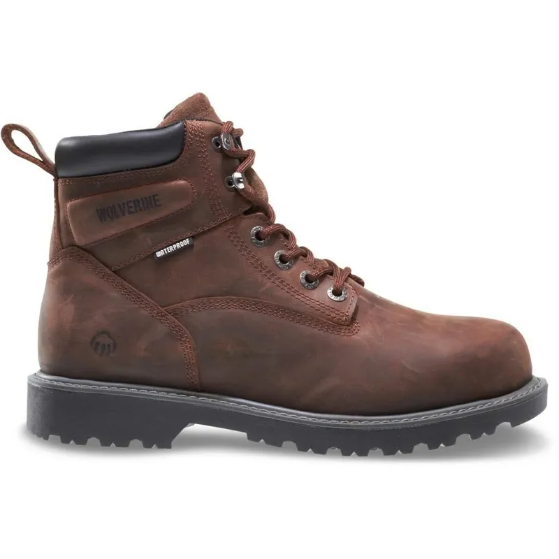Men‘s Floorhand 7m Dark Brown Full-grain Leather Waterproof Steel Toe 6" Boot