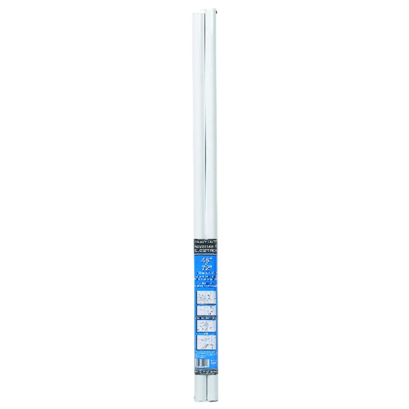 Closet Rod, Adjustable, White, 48 To 73-in.