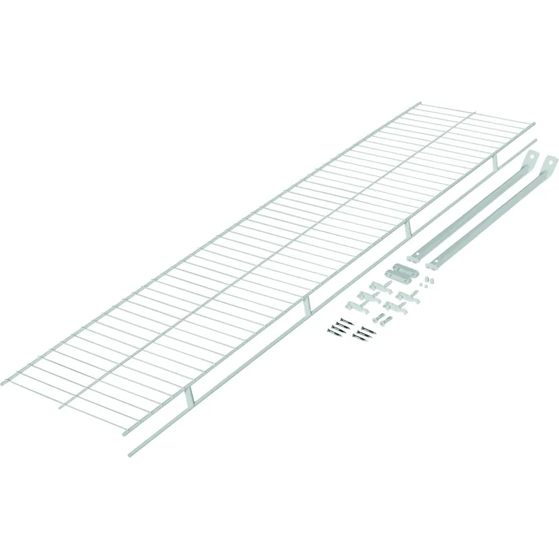 4 Ft. Wardrobe Shelving Kit With Hardware - Epoxy-coated Steel