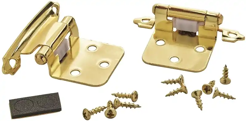 1-13/16 In. W X 2-3/4 In. L Polished Brass Steel Self-closing Hinge 2 Pk