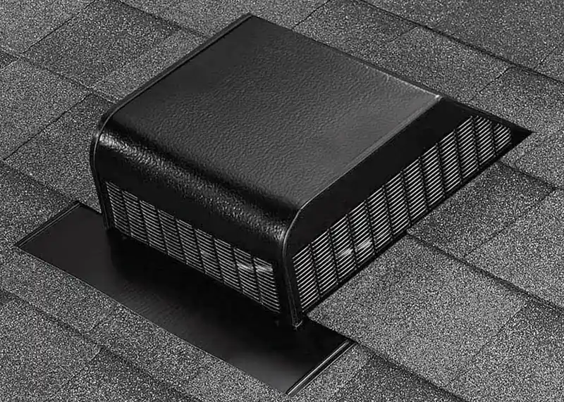 3.6 In. H X 15 In. W X 16 In. L X 9 In. D Black Aluminum Roof Vent Assembly