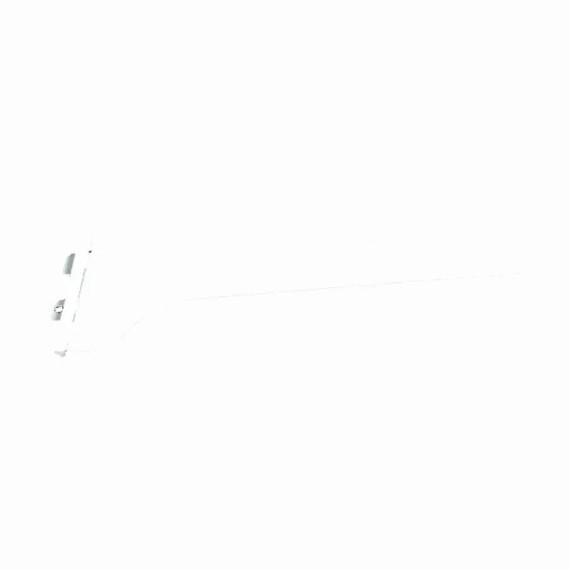 White Steel Regular Duty Bracket 16 Gauge 14 In. Length 160 Lb Capacity