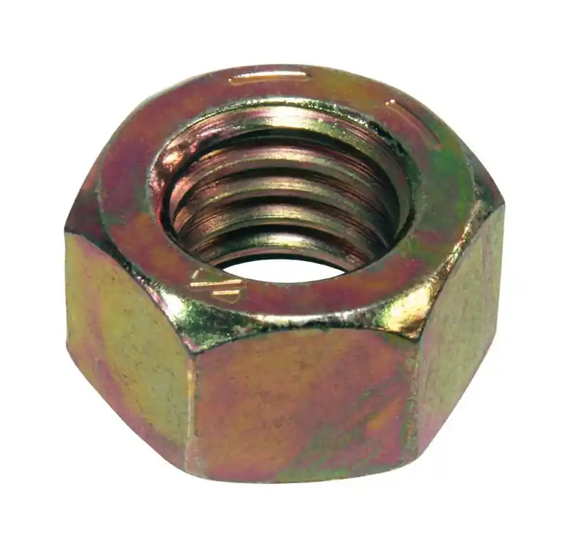 7/8 In. Zinc Dichromate Steel Uss Hex Nut 10 Pk