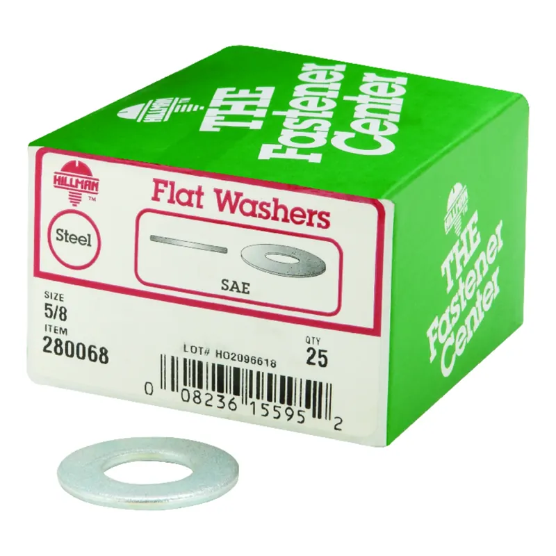 Zinc-plated Steel 5/8 In. Sae Flat Washer 25 Pk
