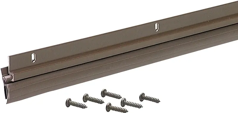 1-1/4 In. X 36 In. Bronze Aluminum & Vinyl Door Sweep