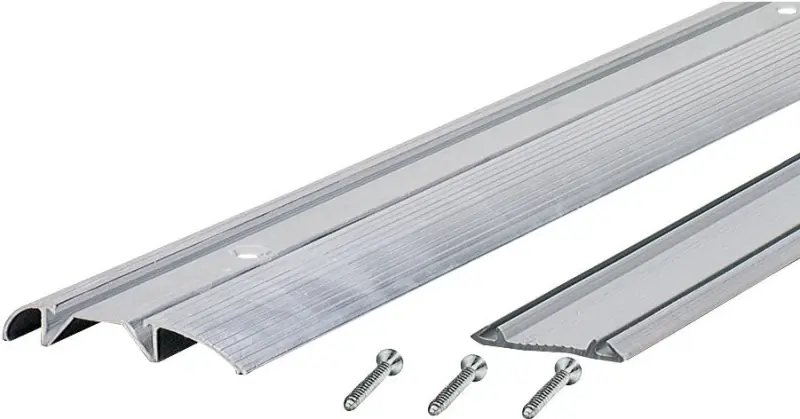 Eal300 36 In. L X 3 In. W X 3/4 In. H Aluminum Threshold With Vinyl Seal