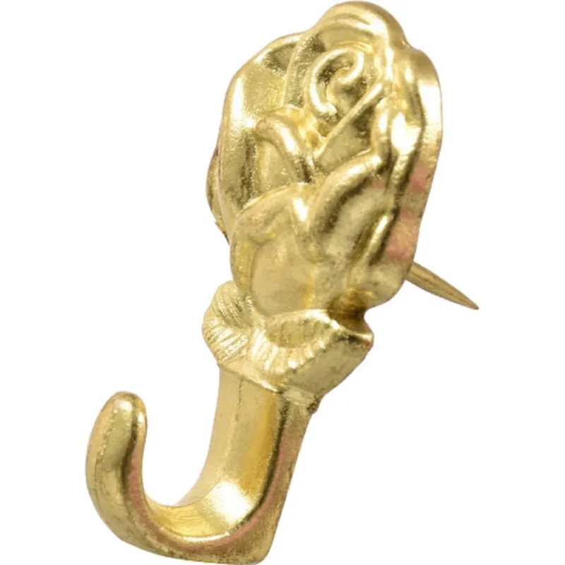 Gilt Gold Push Pin Picture Hook 20 Lb 1 Pk