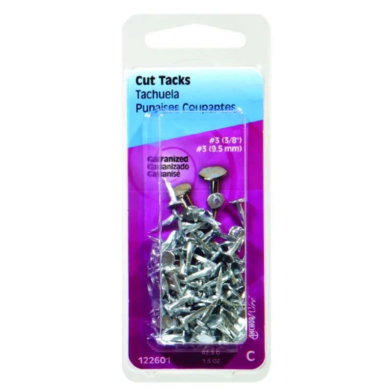 No. 8 X 9/16 In. L Galvanized Silver Steel Cut Tacks 1 Pk