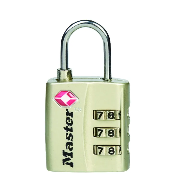 1-5/16 In. H X 3/8 In. W X 1-3/16 In. L Metal 3-dial Combination Luggage Lock
