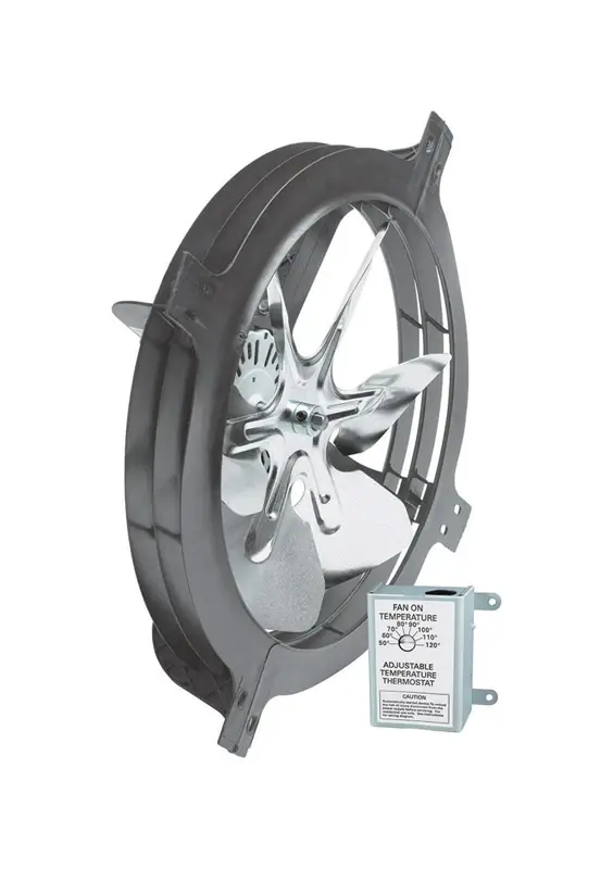 Gable-mount Power Attic Ventilator, 1500 Sq. Ft.