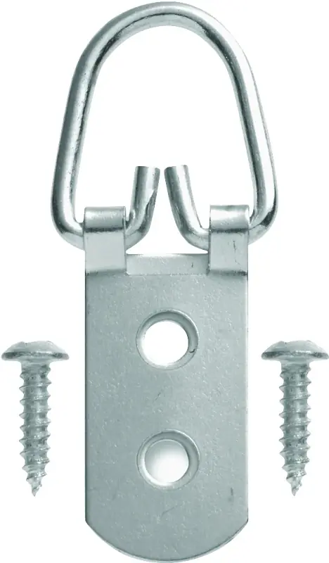 Zinc D-ring Hanger 75 Lb 1 Pk