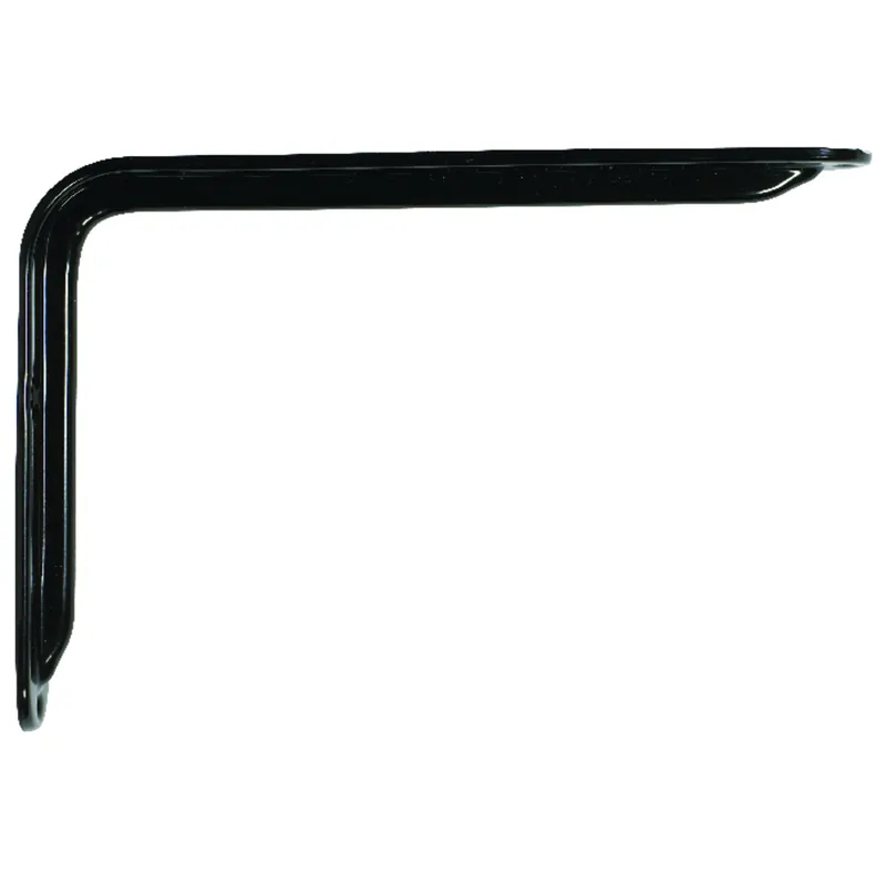 John Sterling Black Steel Decorative Bracket 12 Ga. 12 In. L 125 Lb