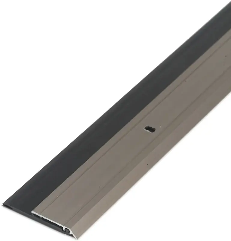Premium Door Sweep, Aluminum & Vinyl, Nickel Finish, 2 X 3/4 X 36-in.