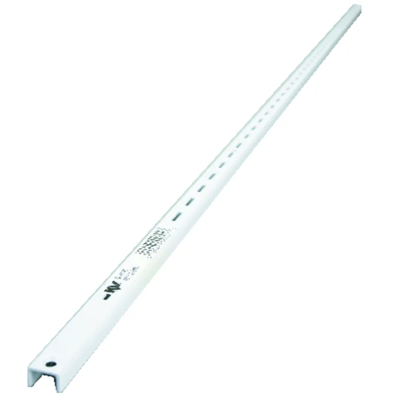 Series 180 Shelf Standard, White Steel, 4-ft.