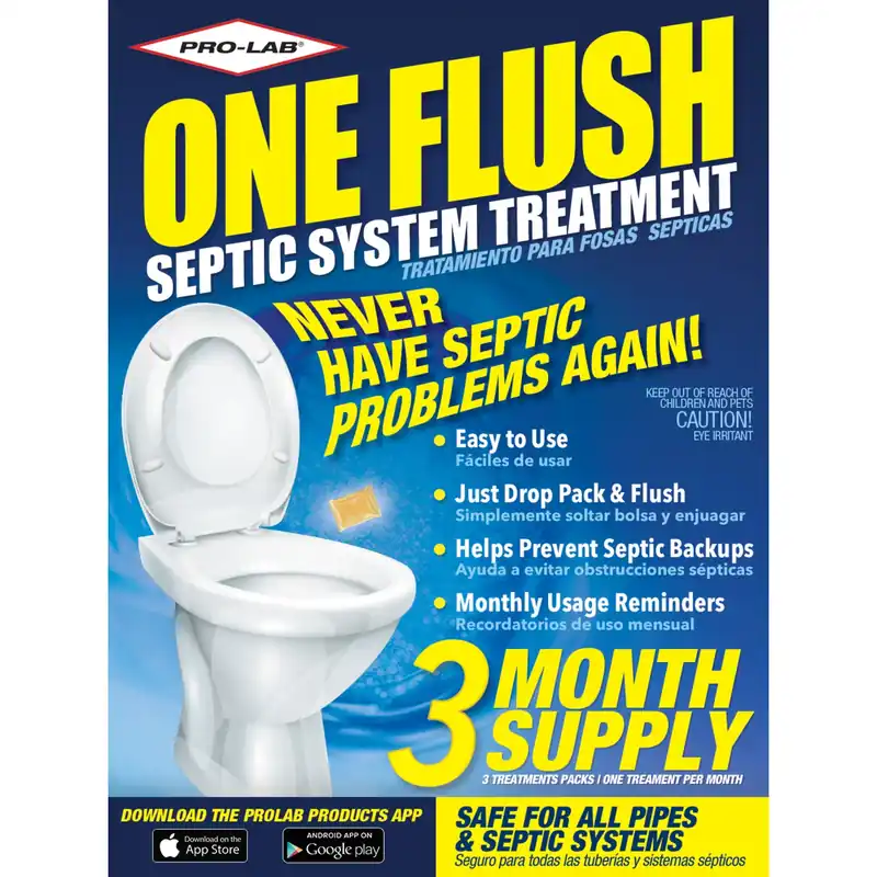 Pro-lab One Flush No Scent Septic & Plumbing Treatment 8 Oz Stick