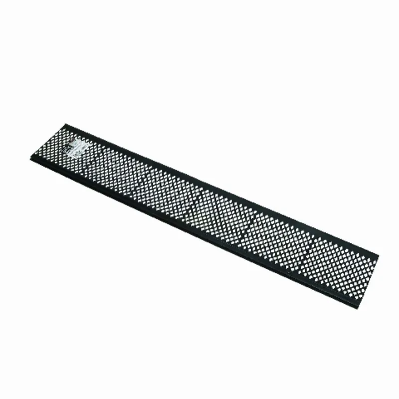 6 In. W X 36 In. L Black Plastic Snap-in Gutter Guard